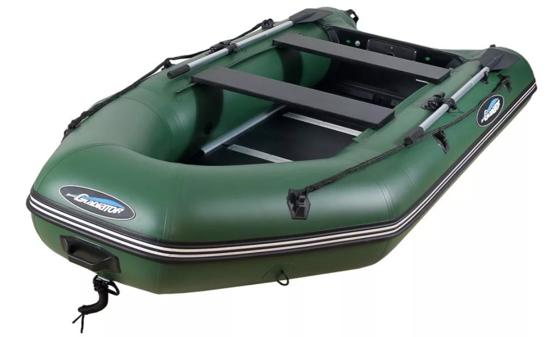 МОТОРНО-ГРЕБНАЯ ЛОДКА ПВХ GLADIATOR А 340 ТК С ФАНЕРНЫМ ПОЛОМ в Петропавловске-Камчатском