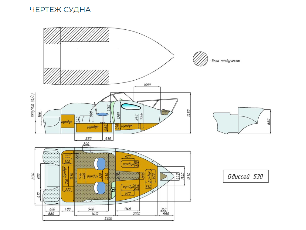 Стеклопластиковый катер Neman-530 с каютой в Петропавловске-Камчатском