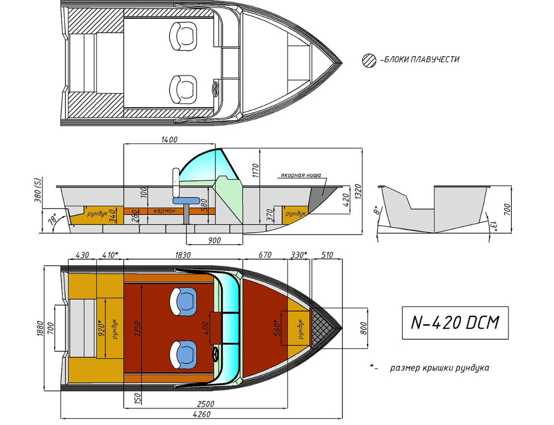 Алюминиевый катер Неман-420 DCM в Петропавловске-Камчатском
