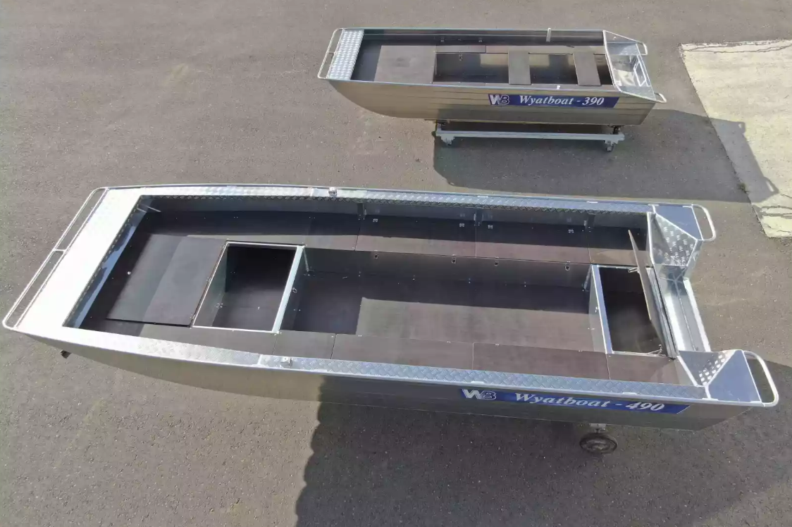 Алюминиевая лодка Wyatboat-490 Jonboat в Петропавловске-Камчатском