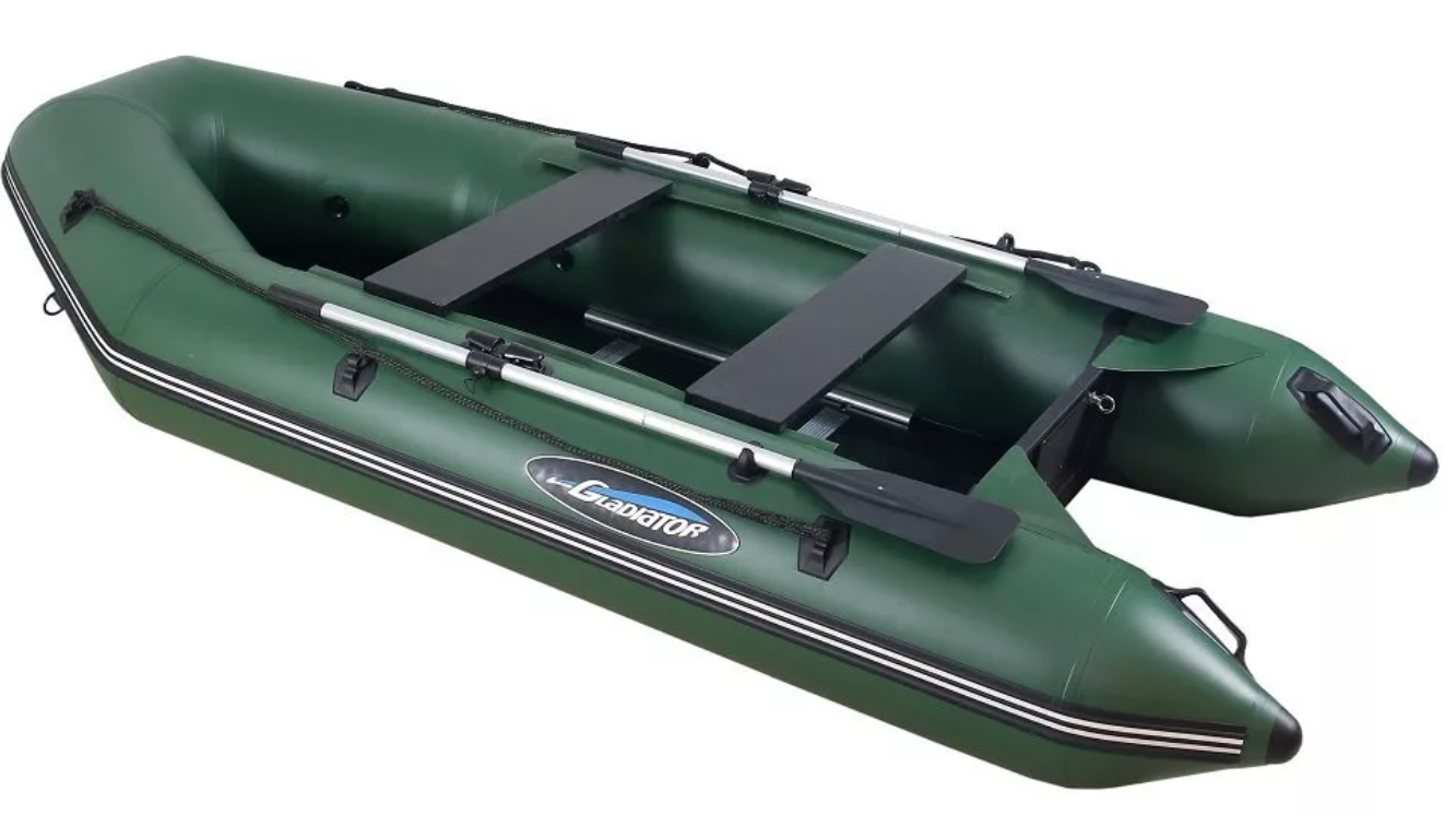 МОТОРНО-ГРЕБНАЯ ЛОДКА ПВХ GLADIATOR A 320 ТК С ФАНЕРНЫМ ПОЛОМ в Петропавловске-Камчатском