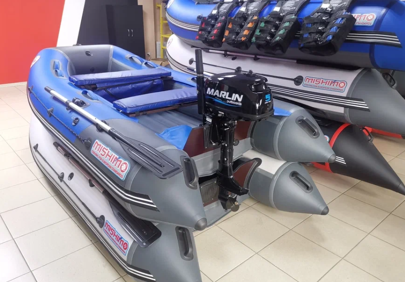 КОМПЛЕКТ ЛОДКА MISHIMO LITE 315 + МОТОР 5л.с в Петропавловске-Камчатском