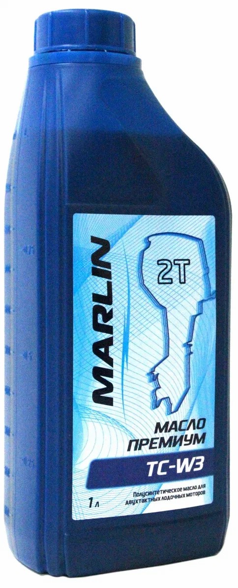 МАСЛО ПОЛУСИНТЕТИЧЕСКОЕ MARLIN ПРЕМИУМ 2Т, TC-W3, 1 ЛИТР в Петропавловске-Камчатском