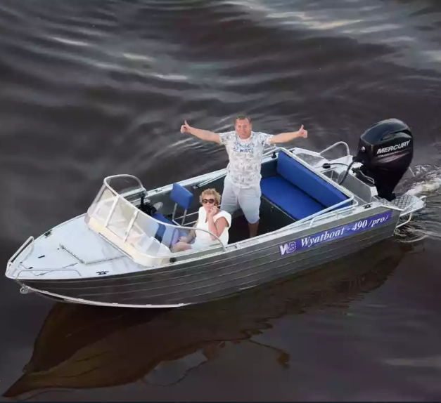 Алюминиевый катер Wyatboat-490 Pro в Петропавловске-Камчатском