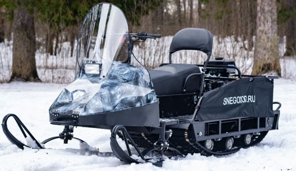 Миниснегоход Бурлак Егерь Экспедитор 15 л.с. , реверс, тормоз, капот белый в Петропавловске-Камчатском