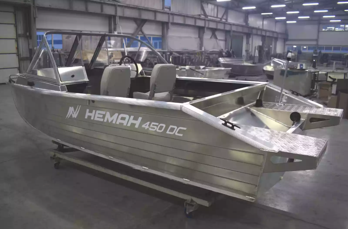 Алюминиевый катер Неман-450 DC NEW без покраски в Петропавловске-Камчатском