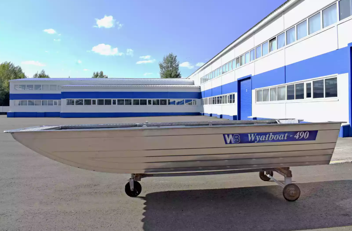 Алюминиевая лодка Wyatboat-490 Jonboat в Петропавловске-Камчатском
