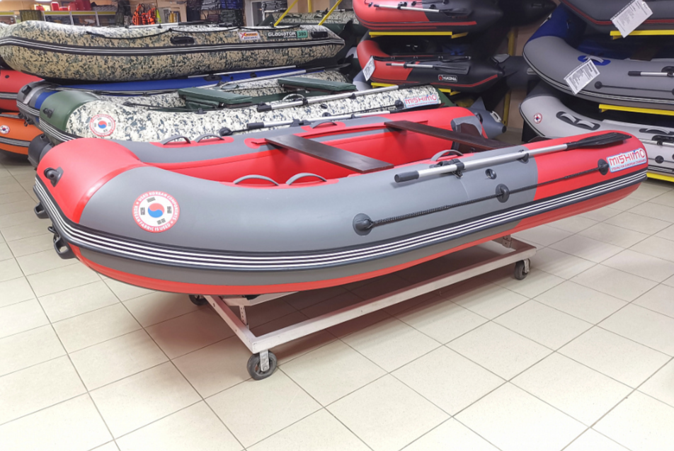 КОМПЛЕКТ Лодка MISHIMO PRO 350 + ЛОДОЧНЫЙ МОТОР MARLIN MP 9.9 (20) AMHS PRO в Петропавловске-Камчатском