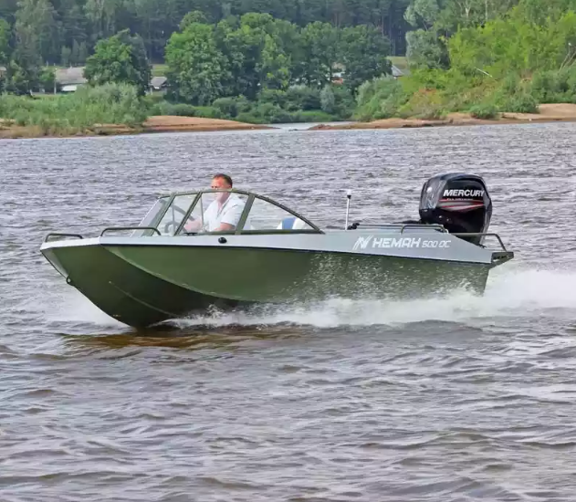 Алюминиевый катер Неман 500 DC водомёт в Петропавловске-Камчатском