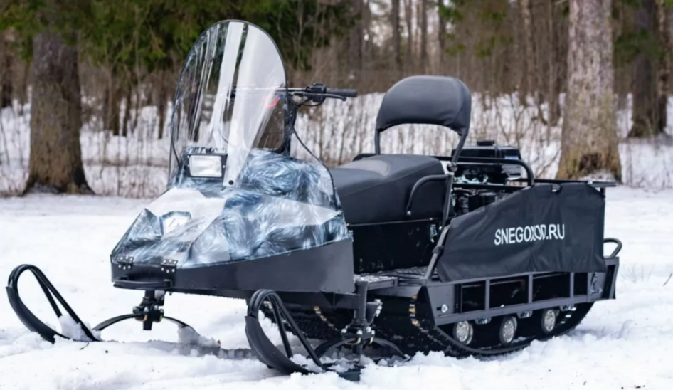 Миниснегоход Егерь Экспедитор 20 л.с. , реверс, тормоз, капот белый в Петропавловске-Камчатском