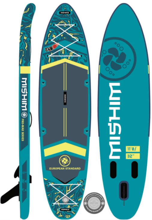 SUP (САП) Доска MISHIMO PRO-MAX Light Teal 12,6’ (385см) в Петропавловске-Камчатском