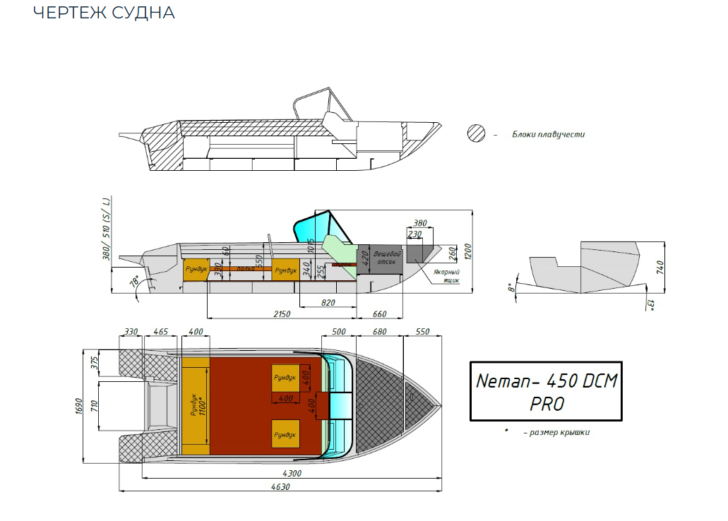 Алюминиевый катер Neman-450 DCM PRO в Петропавловске-Камчатском