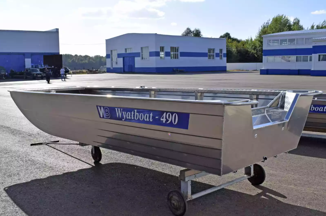 Алюминиевая лодка Wyatboat-490 Jonboat в Петропавловске-Камчатском