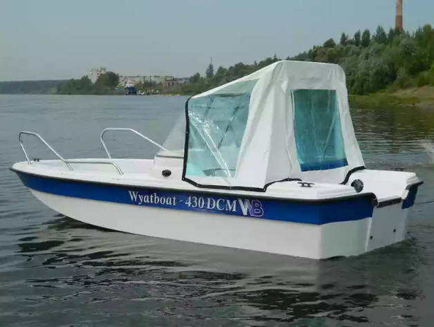 Стеклопластиковый катер Wyatboat-430 DCM (тримаран) в Петропавловске-Камчатском