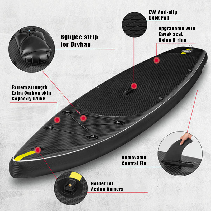 SUP (САП) ДОСКА MISHIMO CARBON DARKSIDE 11’ (335СМ) в Петропавловске-Камчатском