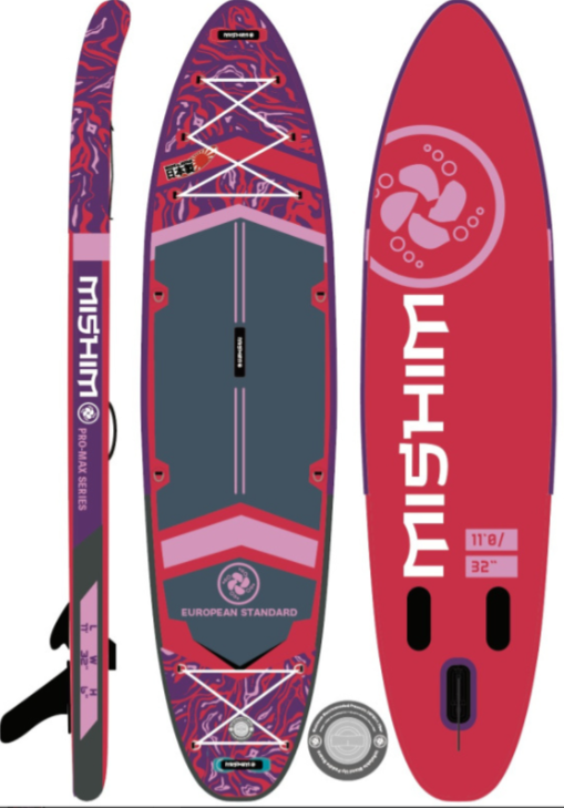 SUP (САП) Доска MISHIMO PRO-MAX Viva Magenta 10.8’ (330см) в Петропавловске-Камчатском