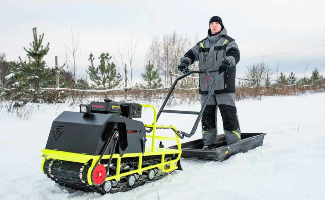 Мотобуксировщик Бурлак ХОЗЯИН-1 (капот металл) в Петропавловске-Камчатском