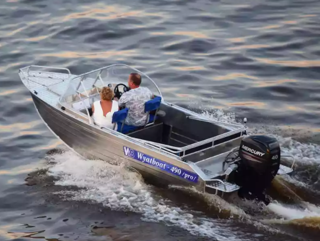 Алюминиевый катер Wyatboat-490 Pro водомет в Петропавловске-Камчатском