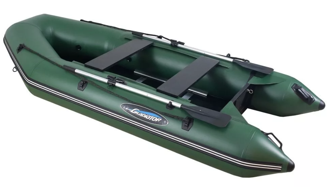 МОТОРНО-ГРЕБНАЯ ЛОДКА ПВХ GLADIATOR А 340 ТК С ФАНЕРНЫМ ПОЛОМ в Петропавловске-Камчатском