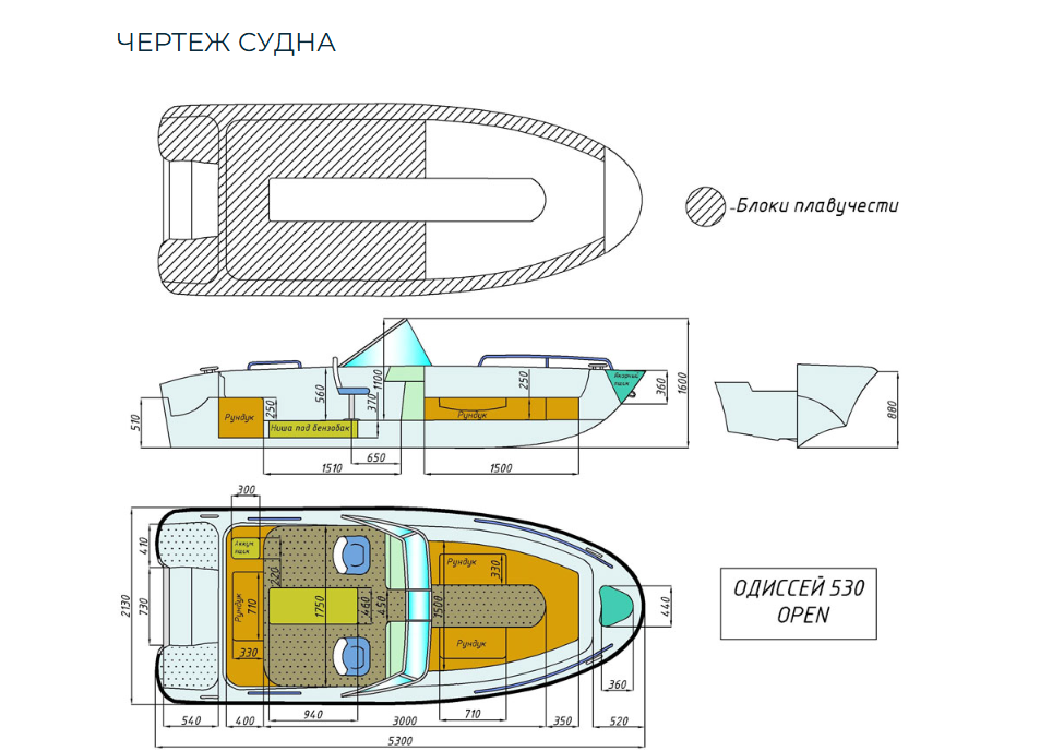 Стеклопластиковый катер Neman-530 Open в Петропавловске-Камчатском