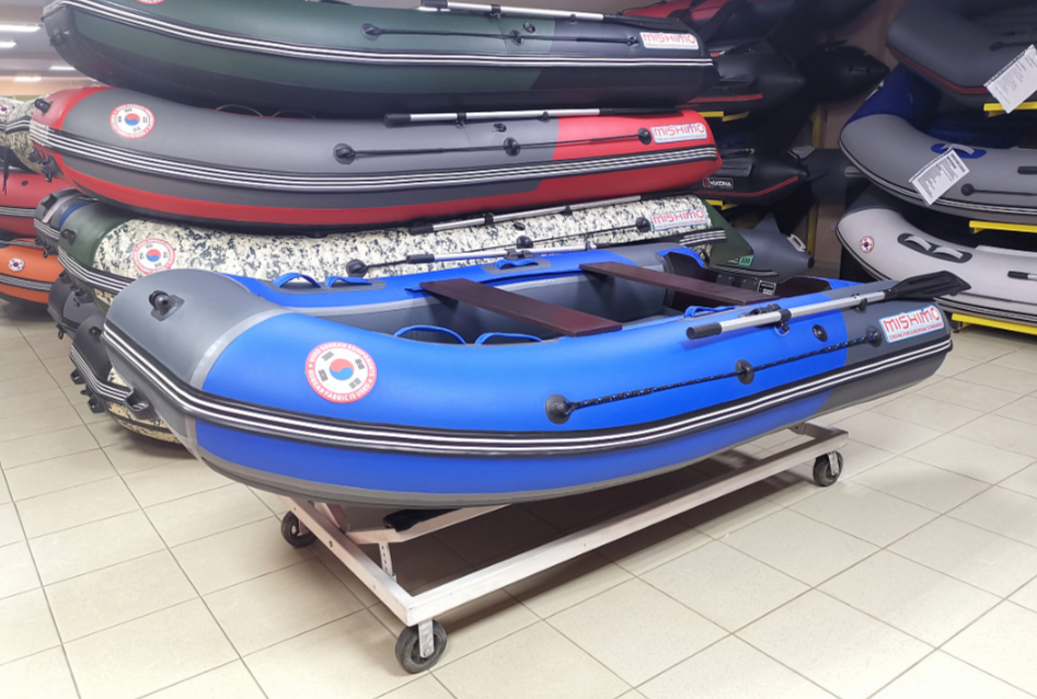 КОМПЛЕКТ Лодка MISHIMO PRO 350 + ЛОДОЧНЫЙ МОТОР MARLIN MP 9.9 (20) AMHS PRO в Петропавловске-Камчатском